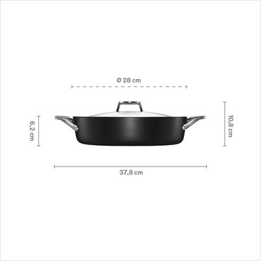 Сотейник з кришкою Fiskars Taiten 28 см (1066950)