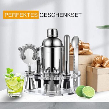 Профессиональный барменский набор из нержавеющей стали 12 предметов Lebarstor