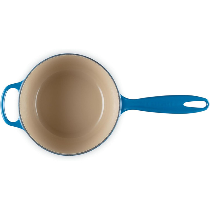 Чугунный сотейник Ø 18 см, 1,8 л с крышкой, синий Марсель Signature Le Creuset