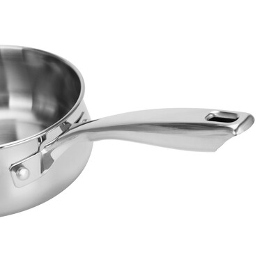 Ківш Fissman ABSOLUTE PRO 16x7,5 см / 1,5 л зі скляною кришкою нержавіюча сталь (5544)