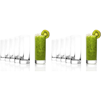 Склянки для води Stlzle Lausitz серії New York Bar I Набір з 6 склянок Можна мити в посудомийній машині I Великі склянки для соку I Універсальні склянки з безсвинцевого кришталевого скла I високої якості (450 мл) (набір з 12 шт. )