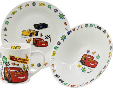 Набор детской столовой посуды Disney Cars, 3 предмета в подарочной коробке Stor