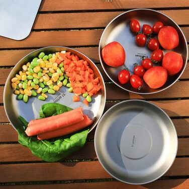 Ультралегкий туристический титановый тарелка 500 мл EasyByMall