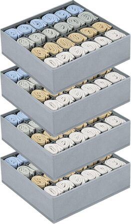 Органайзер для одягу на 24 відділення, набір 4 предмети, сірий Homsorout