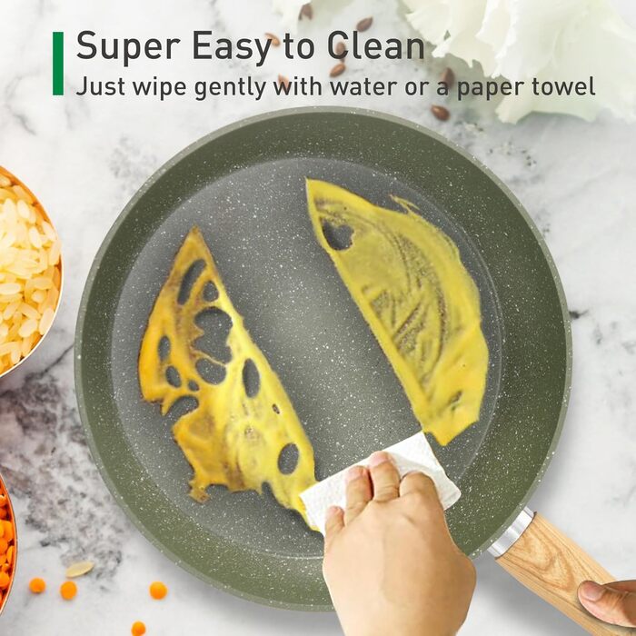 Набір кухонного посуду, 17 предметів, зелений Kitchen Academy