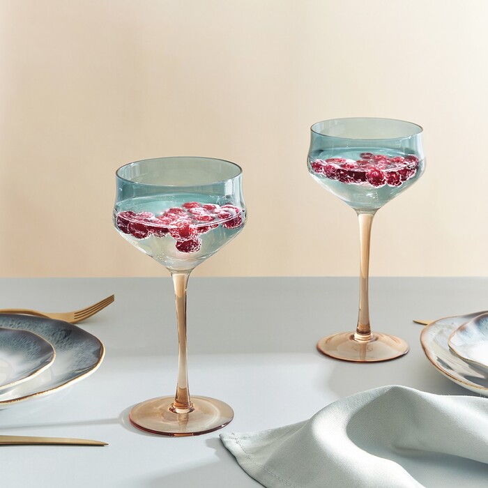 Набор из 2-х бокалов Fissman для коктейлей 270 мл стекло (13687)