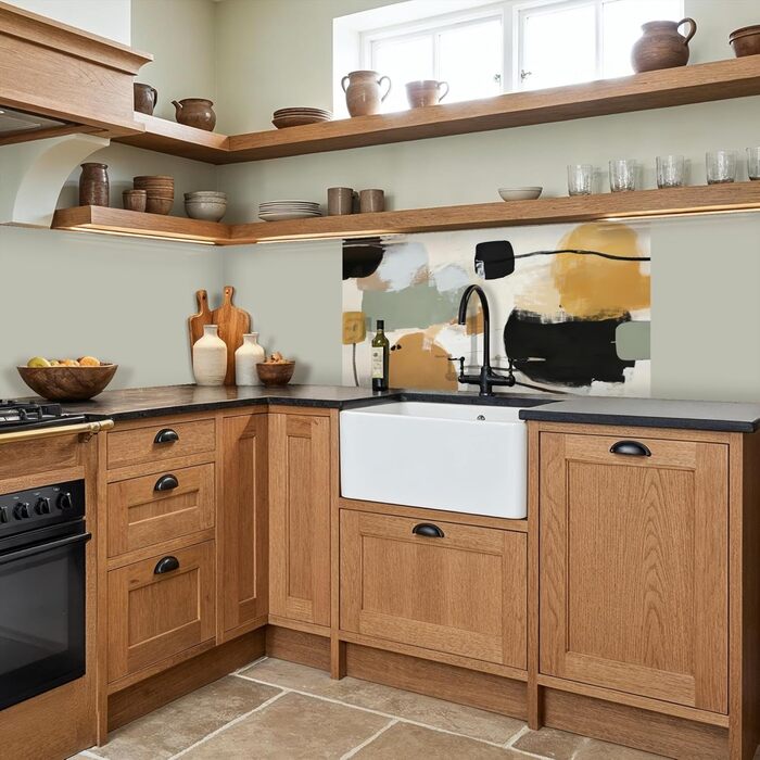 Кухонний фартух 80x300 см Самоклеючий настінний захисний екран для кухні Кухонний фартух Кухонні фасади Кухонні фартухи Кухонна стіна - Абстрактна (Колір - Абстрактна, 80 x 150 см)