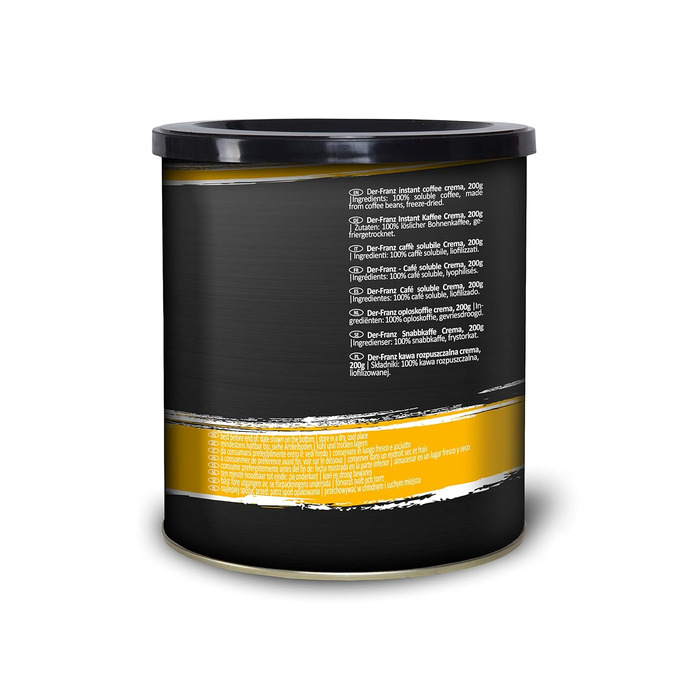 Растворимый кофе Crema, 100% арабика, 200 г Der-Franz