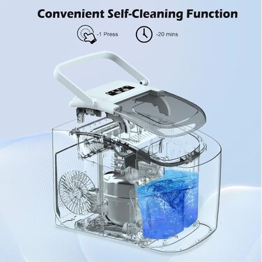 Ледогенератор 9 кубиков за 6 минут белый FOOING