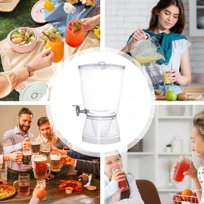 Диспенсер для напитков с краном 10 л Generic