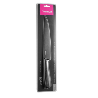 Гастрономический нож Fissman SHINAI graphite 20 см (2479)