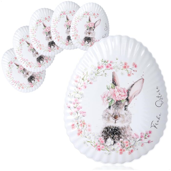 Набір тарілок до Великодня 6 шт com-four