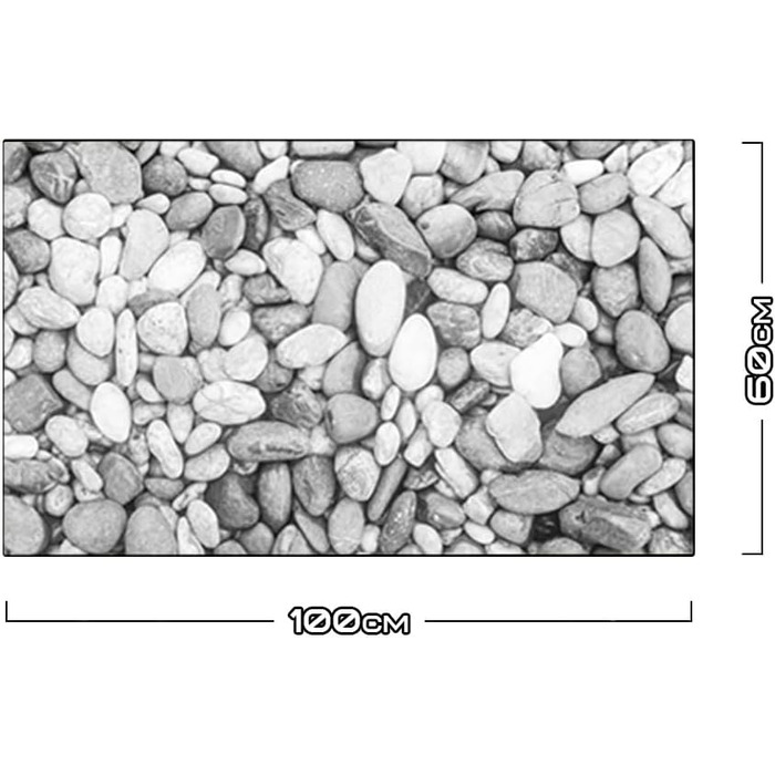 Дизайнерський кухонний фартух з алюмінієвого композиту, кухонний фартух, товщина 3 мм, 60x100 см, (сірий колір &quotпебблз&quot)