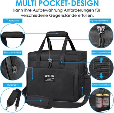 Термосумка 30 л чорна SPGOOD