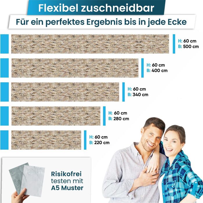 Самоклеящийся кухонный передник от брызгов 220 х 60 см danario