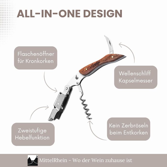 Сомельє-ніж преміум-класу 3-в-1 LEONARDINO