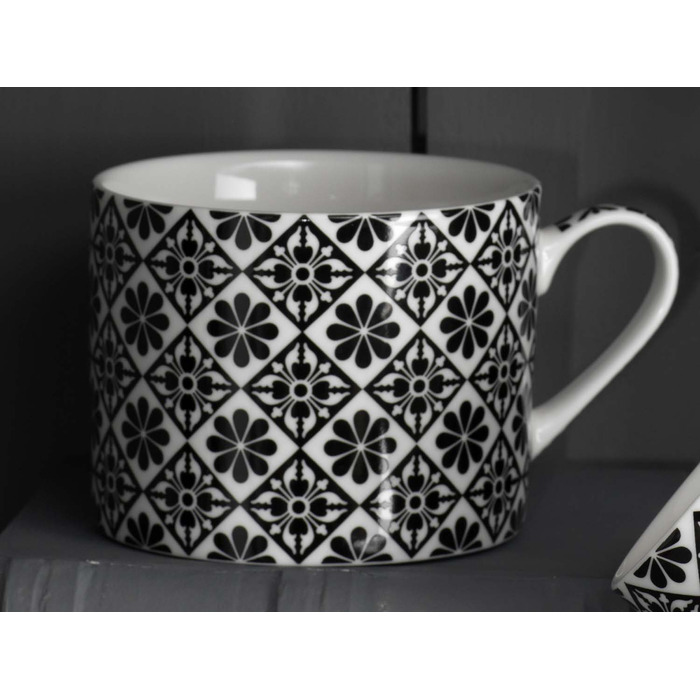 Чашка для чаю CreativeTops Encaustic Tiles 'PETALS', фарфор, 450 мл