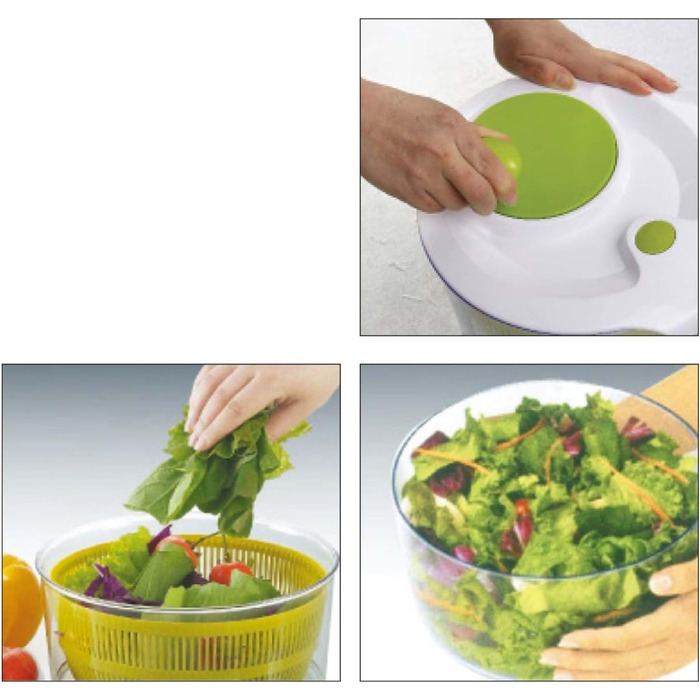 Сушарка для салату маленька 2,6 л з кришкою, Vialex