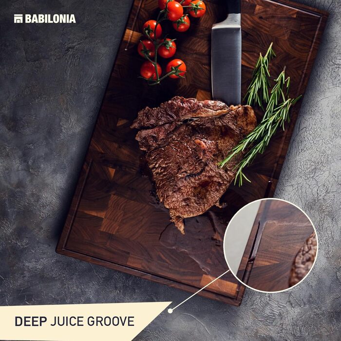 Професійна обробна дошка з американського чорного горіха преміум-якості BABILONIA