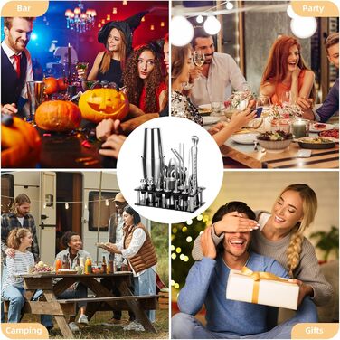 Профессиональный коктейльный набор 20 предметов для бара Cinnani