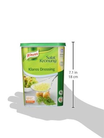 Заправка для салату Knorr Art (Легко готується заправка для салату, універсальний соус для салату) 1 упаковка (1 x 1 кг) (Прозора, 1 кг (1 упаковка))