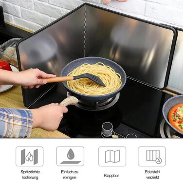 Секційний складний бризкозахисний екран для плити 2 шт DAMIHAI