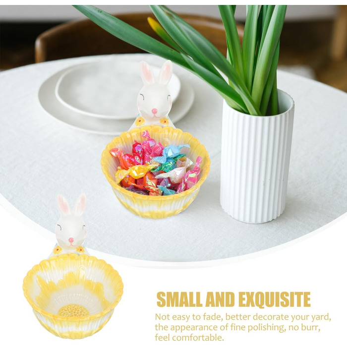 Керамическая чаша для хранения пасхального кролика Angoily
