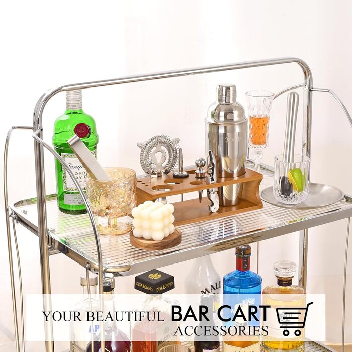 Набір для коктейлів з бамбуковою підставкою 17 предметів Eocolz