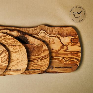 Обробна дошка з оливкового дерева 35 х 25 см das Olivenholzbrett