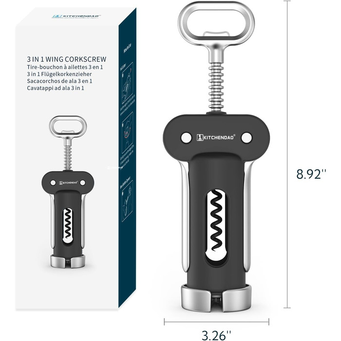 Штопор 3-в-1 KITCHENDAO