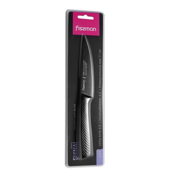 Універсальний ніж Fissman SHINAI graphite 11 см (2489)