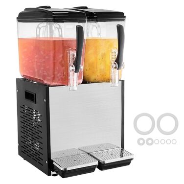 Профессиональный диспенсер для напитков с резервуарами 2 x 12 л 286 Вт VEVOR