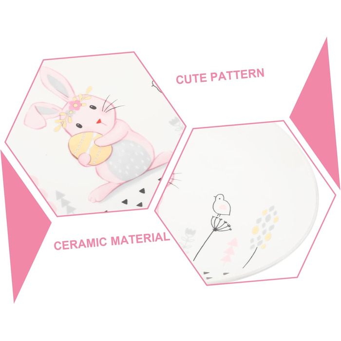 Керамическая тарелка с кроликом 28 см FUNOMOCYA