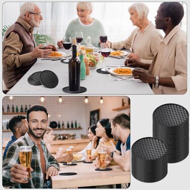 Силіконові підставки для напоїв 60 шт Eccliy