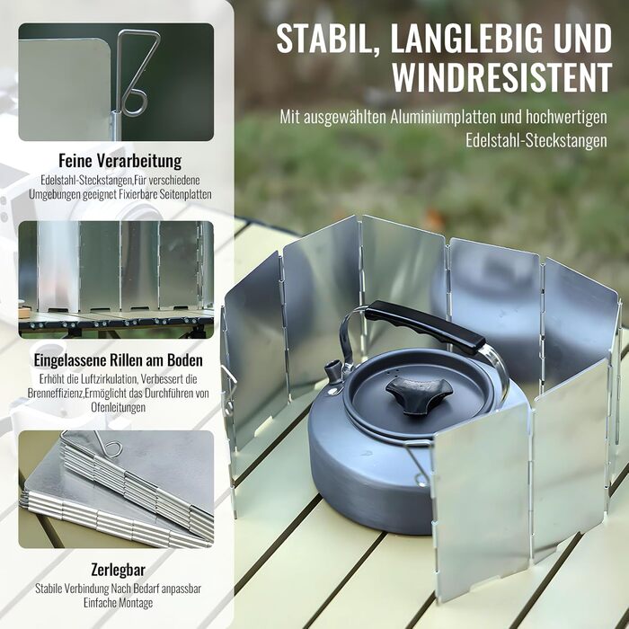 Вітрове екран для кемпінгової плити CPENG