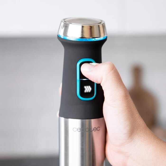 Ручний блендер 1200 Вт Power TitanBlack 1200 XL з аксесуарами, набір 7 предметів Cecotec