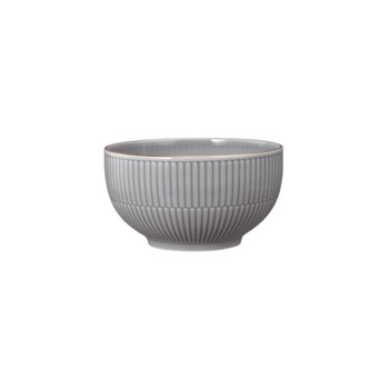 Пиала для хлопьев 15 см, серая с золотистым ободком  Amina Silbergrau Goldrand Seltmann Weiden