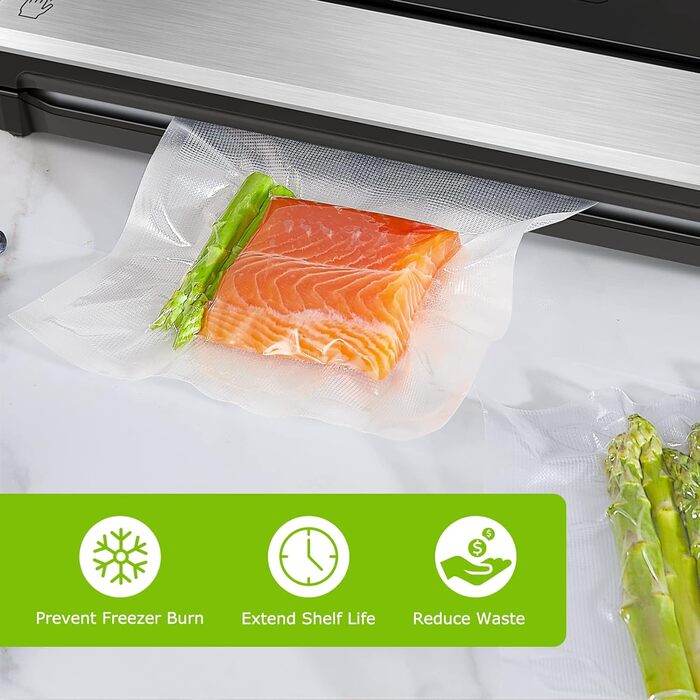 Вакуумні пакети 100 пакетів 15 x 25 см Professional Bonsenkitchen