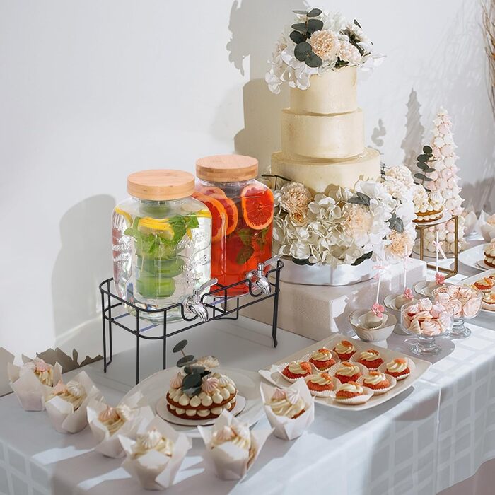 Диспенсер для напоїв зі стійкою 2 шт 4 л MallCreaty