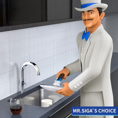 Щетка для мытья посуды с дозатором для моющего средства MR.SIGA