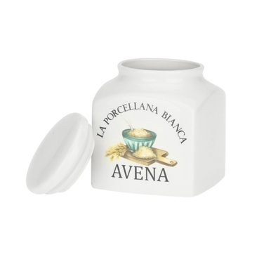 Банка для вівсяних пластівців La Porcellana Bianca CONSERVA, порцеляна, 1,1 л