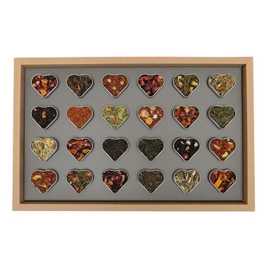 Чайний адвент-календар 2025 24 високоякісні розсипні чаї в елегантних чайних бляшанках Ручна робота З Різдвом Христовим, З Новим роком (Набір), Ханука - даруйте зараз на Різдво 2025 220 г (Зимове видання XXL)