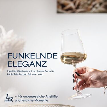 Набір з 6 келихів для білого вина 500 мл BOHEMIA CZECH REPUBLIC