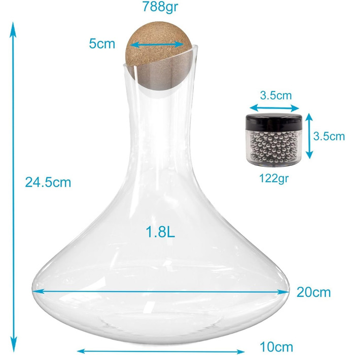 Декантер для красного вина 1,8л INTIRILIFE