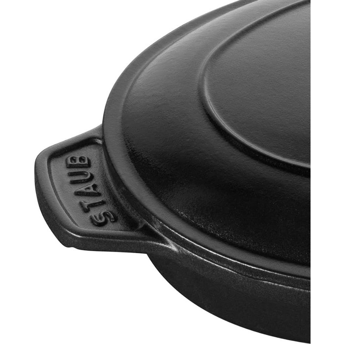 Чавунна жаровня овальна 23 см, чорна STAUB