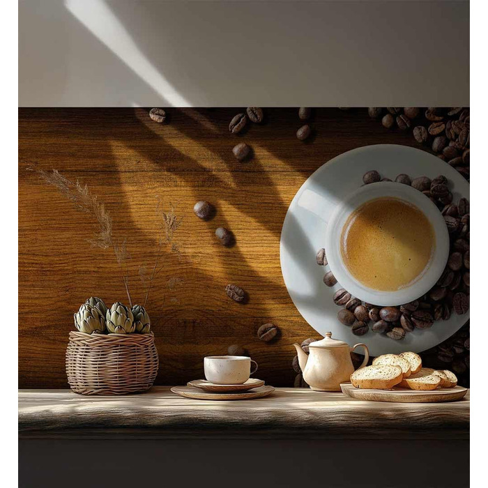 Самоклеючий кухонний фартух - матовий, преміальна бризкозахисна плівка 0,4 мм як доступна альтернатива склу, легке встановлення та очищення - висота 60 см - Дизайн Світло-сірий мармур 180 x 60 см (кавово-коричневий, Ш 280 см x В 60 см, 0,2 мм)