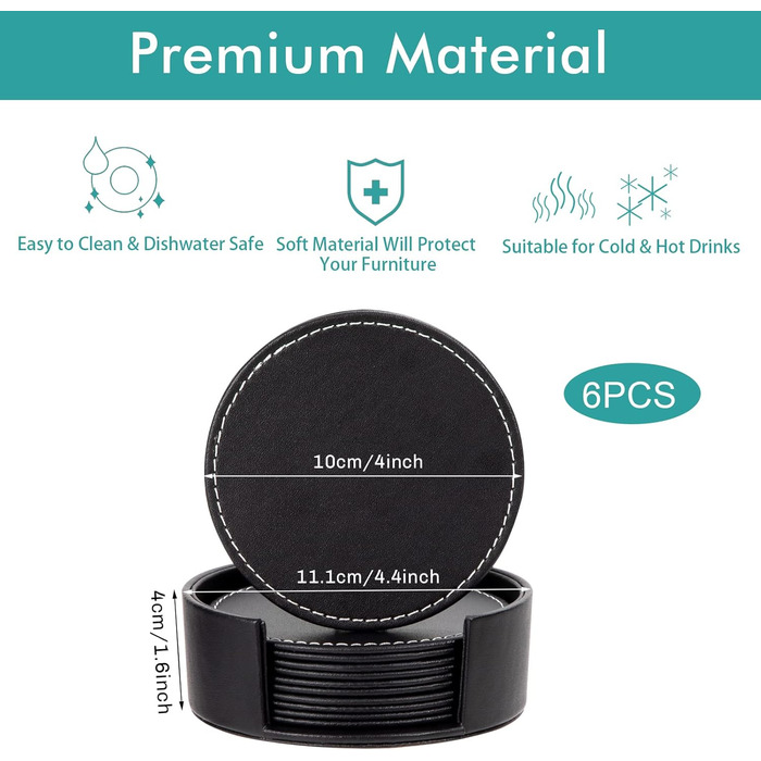 Набір підставок під напої 6 шт MengH-SHOP