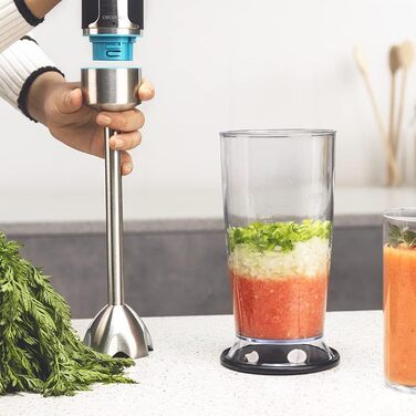 Ручний блендер 1500 Вт PowerGear 1500 XL Mash Pro з аксесуарами, набір 6 предметів Cecotec