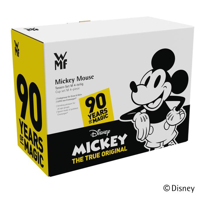 Набір дитячих кухлів і ложок, 4 предмета, Mickey Mouse WMF