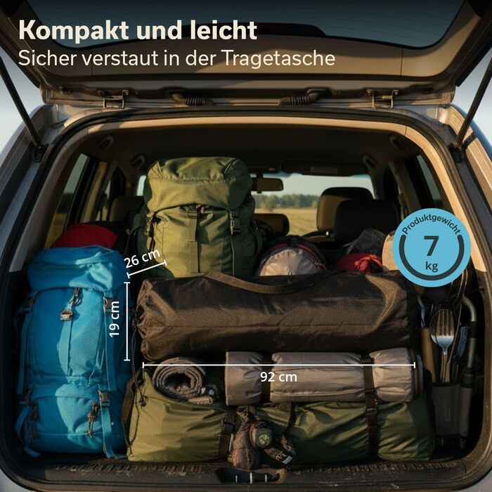 Алюминиевый раскладной стол 140 x 70 x 70 см Skandika